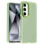 For Samsung Galaxy S24 FE 5G Candy PC Hybrid TPU Shockproof Phone Case(Green)