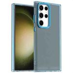 For Samsung Galaxy S23 Ultra 5G Candy PC Hybrid TPU Shockproof Phone Case(Blue)