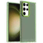 For Samsung Galaxy S23 Ultra 5G Candy PC Hybrid TPU Shockproof Phone Case(Green)