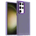 For Samsung Galaxy S23 Ultra 5G Candy PC Hybrid TPU Shockproof Phone Case(Purple)