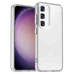 For Samsung Galaxy S23 5G Candy PC Hybrid TPU Shockproof Phone Case(White)