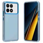 For Xiaomi Poco F6 Pro Candy PC Hybrid TPU Shockproof Phone Case(Blue)