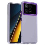 For Xiaomi Poco X6 Pro 5G Candy PC Hybrid TPU Shockproof Phone Case(Purple)