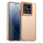 For Xiaomi 14 Candy PC Hybrid TPU Shockproof Phone Case(Orange)