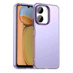 For Xiaomi Poco C65 Candy PC Hybrid TPU Shockproof Phone Case(Purple)