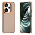 For Redmi Turbo 3 Candy PC Hybrid TPU Shockproof Phone Case(Orange)