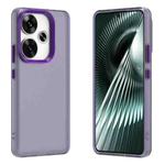 For Redmi Turbo 3 Candy PC Hybrid TPU Shockproof Phone Case(Purple)