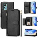 For Ulefone Note 14 Multi-Card Slots Zipper Wallet Leather Phone Case(Black)