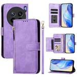 For vivo X200s Multi-Card Slots Zipper Wallet Leather Phone Case(Purple)