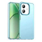 For OPPO A3 4G Candy PC Hybrid TPU Shockproof Phone Case(Blue)