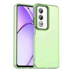 For OPPO A3 Energy Candy PC Hybrid TPU Shockproof Phone Case(Green)