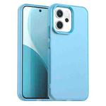 For OPPO Reno14 5G Global Candy PC Hybrid TPU Shockproof Phone Case(Blue)