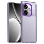 For Realme GT 6T Candy PC Hybrid TPU Shockproof Phone Case(Purple)