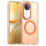 For vivo V50 Candy Magsafe PC Hybrid TPU Phone Case(Orange)
