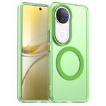 For vivo V50 Candy Magsafe PC Hybrid TPU Phone Case(Green)