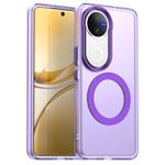 For vivo V50 Candy Magsafe PC Hybrid TPU Phone Case(Purple)