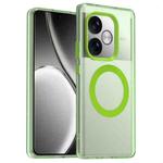 For Realme GT 6T Candy Magsafe PC Hybrid TPU Phone Case(Green)