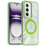 For OPPO Reno12 Pro Global Candy Magsafe PC Hybrid TPU Phone Case(Green)