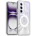 For OPPO Reno12 Global Candy Magsafe PC Hybrid TPU Phone Case(White)