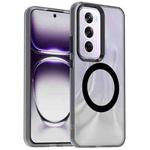 For OPPO Reno12 Global Candy Magsafe PC Hybrid TPU Phone Case(Black)