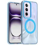 For OPPO Reno12 Global Candy Magsafe PC Hybrid TPU Phone Case(Blue)