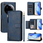 For Xiaomi 15 Ultra Multi-Card Slots Zipper Wallet Leather Phone Case(Blue)