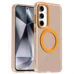 For Samsung Galaxy S24+ 5G Candy Magsafe PC Hybrid TPU Phone Case(Orange)