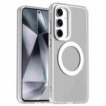 For Samsung Galaxy S23 FE 5G Candy Magsafe PC Hybrid TPU Phone Case(White)