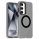 For Samsung Galaxy S23 FE 5G Candy Magsafe PC Hybrid TPU Phone Case(Black)