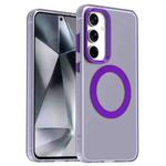 For Samsung Galaxy S23 FE 5G Candy Magsafe PC Hybrid TPU Phone Case(Purple)