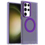 For Samsung Galaxy S23 Ultra 5G Candy Magsafe PC Hybrid TPU Phone Case(Purple)