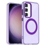 For Samsung Galaxy S23+ 5G Candy Magsafe PC Hybrid TPU Phone Case(Purple)