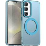 For Samsung Galaxy S25 5G Candy Magsafe PC Hybrid TPU Phone Case(Blue)