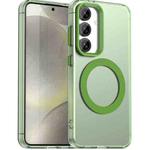 For Samsung Galaxy S25 5G Candy Magsafe PC Hybrid TPU Phone Case(Green)