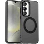 For Samsung Galaxy S25+ 5G Candy Magsafe PC Hybrid TPU Phone Case(Black)