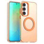 For Samsung Galaxy S25 FE 5G Candy Magsafe PC Hybrid TPU Phone Case(Orange)