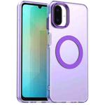 For Samsung Galaxy A07 4G Candy Magsafe PC Hybrid TPU Phone Case(Purple)