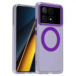 For Xiaomi Poco X6 Pro 5G Candy Magsafe PC Hybrid TPU Phone Case(Purple)