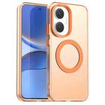 For Xiaomi Poco F7 Candy Magsafe PC Hybrid TPU Phone Case(Orange)