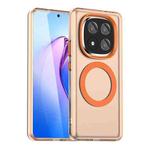 For Redmi Note 14 Pro+ 5G Candy Magsafe PC Hybrid TPU Phone Case(Orange)