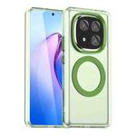 For Redmi Note 14 Pro+ 5G Candy Magsafe PC Hybrid TPU Phone Case(Green)