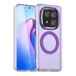 For Redmi Note 14 Pro+ 5G Candy Magsafe PC Hybrid TPU Phone Case(Purple)