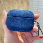 For AirPods Pro 2 Turn Fur Bluetooth Earphone PC Protective Case(Blue)