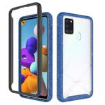 For Samsung Galaxy A21s Shockproof Starry Sky PC + TPU Protective Case(Blue)