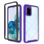 For Samsung Galaxy S20+ Shockproof Starry Sky PC + TPU Protective Case(Purple)