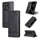 For Xiaomi 14T AZNS Magnetic Calf Texture Flip Leather Phone Case(Black)