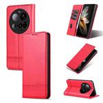 For Xiaomi 15 Ultra AZNS Magnetic Calf Texture Flip Leather Phone Case(Red)