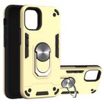 For iPhone 12 mini Armour Series PC + TPU Protective Case with Ring Holder(Gold)