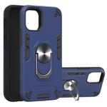 For iPhone 12 mini Armour Series PC + TPU Protective Case with Ring Holder(Royal Blue)