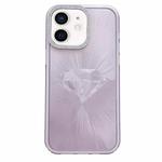 For iPhone 11 Diamond Texture TPU Hybrid PC IMD Phone Case(Purple)